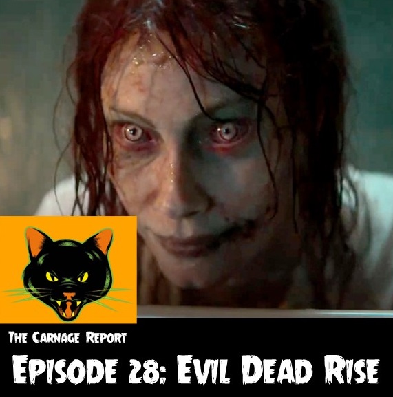 On this episode of the podcast, Julie and Nick talk about Evil Dead Rise, the fifth installment in the long-running horror franchise, directed by Lee Cronin. In addition to what they think about the film, the pair recommend some other demonic and high-rise based cinema, talk about Rob Zombie's new line for Waxwork Records, and discuss trailers galore for The Wrath of Becky, It Lives Inside, Alpacalypse, and more. Plus, Julie and Nick discuss whether they have ever dabbled in the occult.